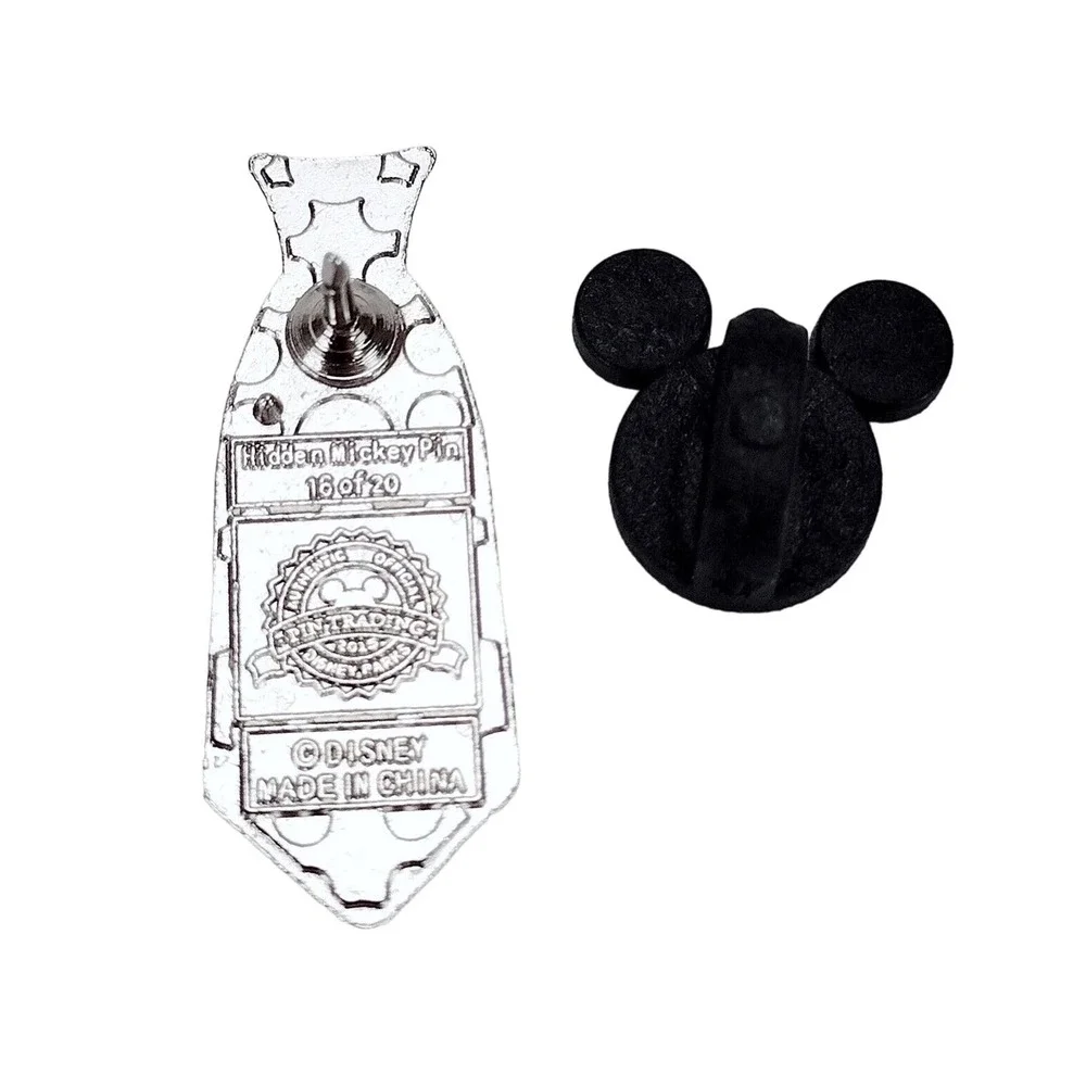 Disney Hidden Mickey Villain Neckties Trading Pin 2015 Chernabog Chaser Silver